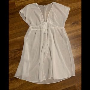 Bella Donna sheer white robe